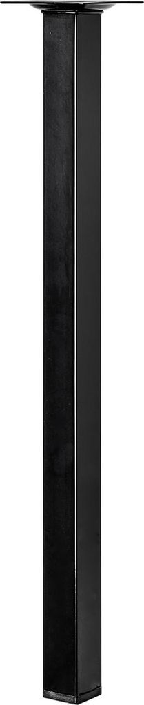 Hettich Tischbein 40 x 2,5 x 2,5 cm Stahl schwarz - 1 Stück Produktbild 