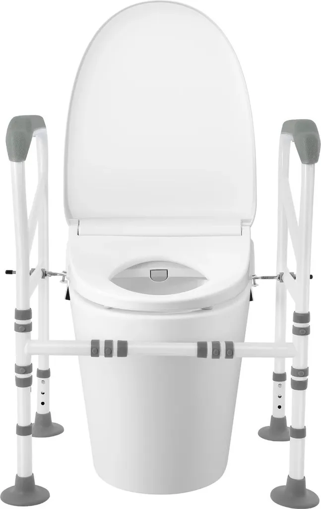 Évitez les chutes aux WC avec ce support stable de 150 kg réglable