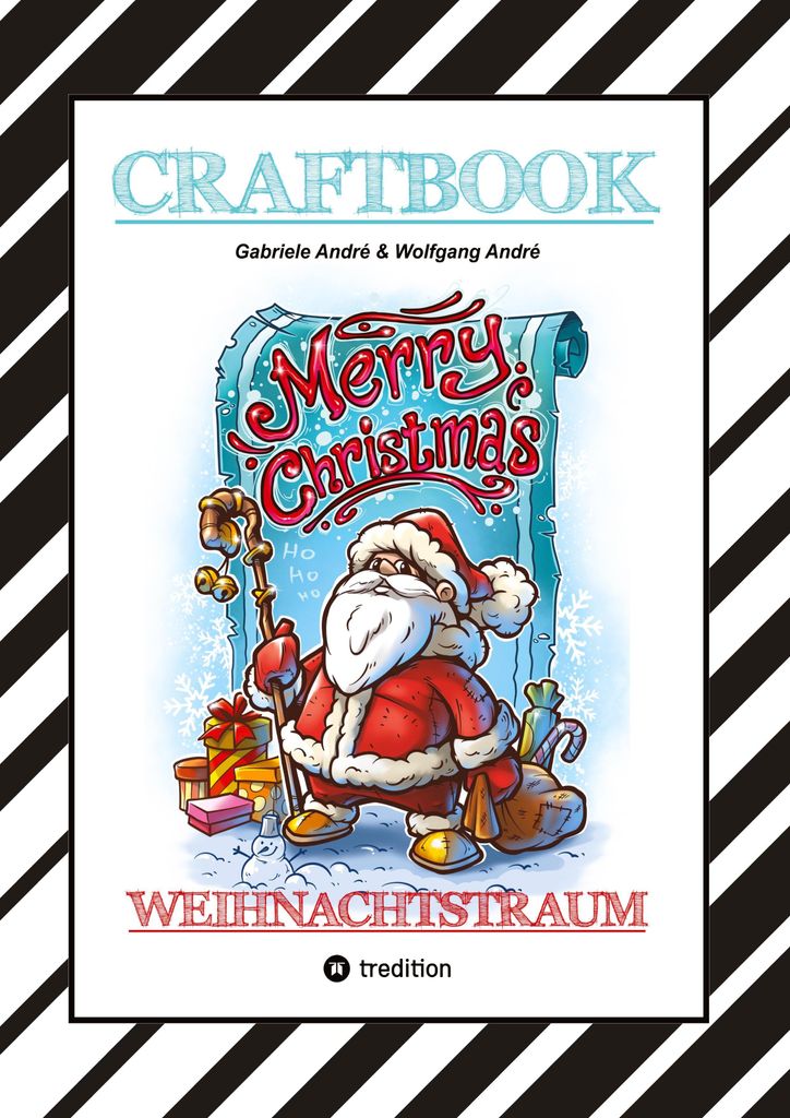 Craftbook - 100 Lustige Weihnachtsmotive - Rätsel - Weihnachtsrezept - Familienspiel - Schöne Bescherung - Spass