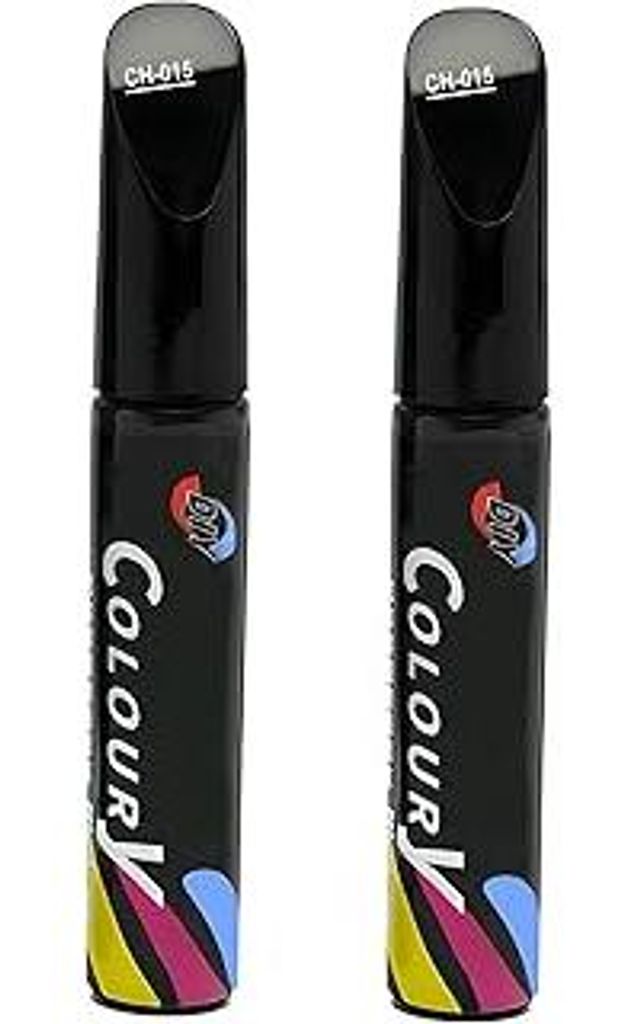 2 Pcs Auto Lackstift Schwarz Glänzend, Kratzer Reparatur Stift