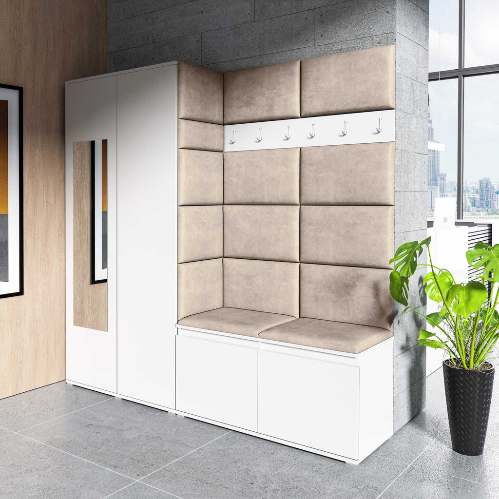 Garderoben-Set "CLEO", Moderner Kleiderschrank mit Produktbild 