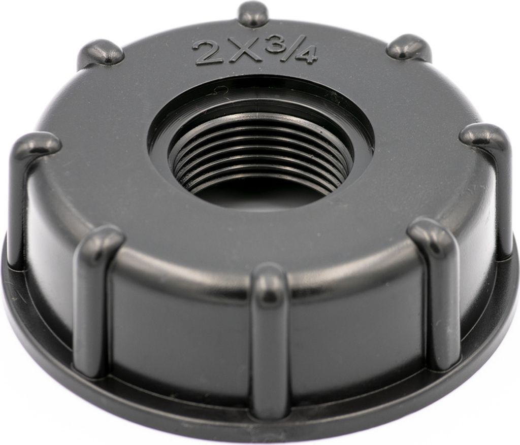 Adapter Deckel Schraubkappe S60x6 mit 3/4" Zoll IG IBC Produktbild 