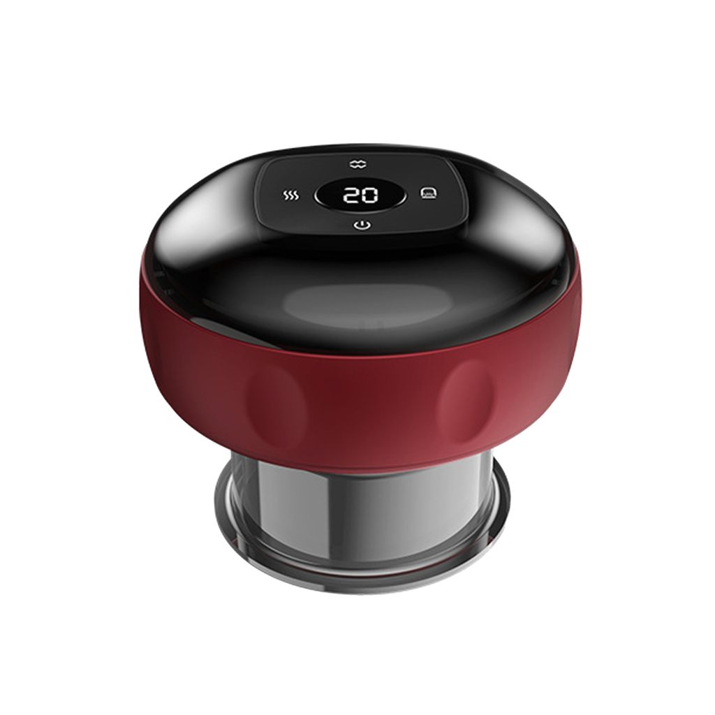 Elektrisches Smart Dynamisches Schröpftherapie-Set,Gua Sha - Schröpfmassagegerät mit 12 Stufen Temperatur und Saugkraft, Cellulite Massagegerät...