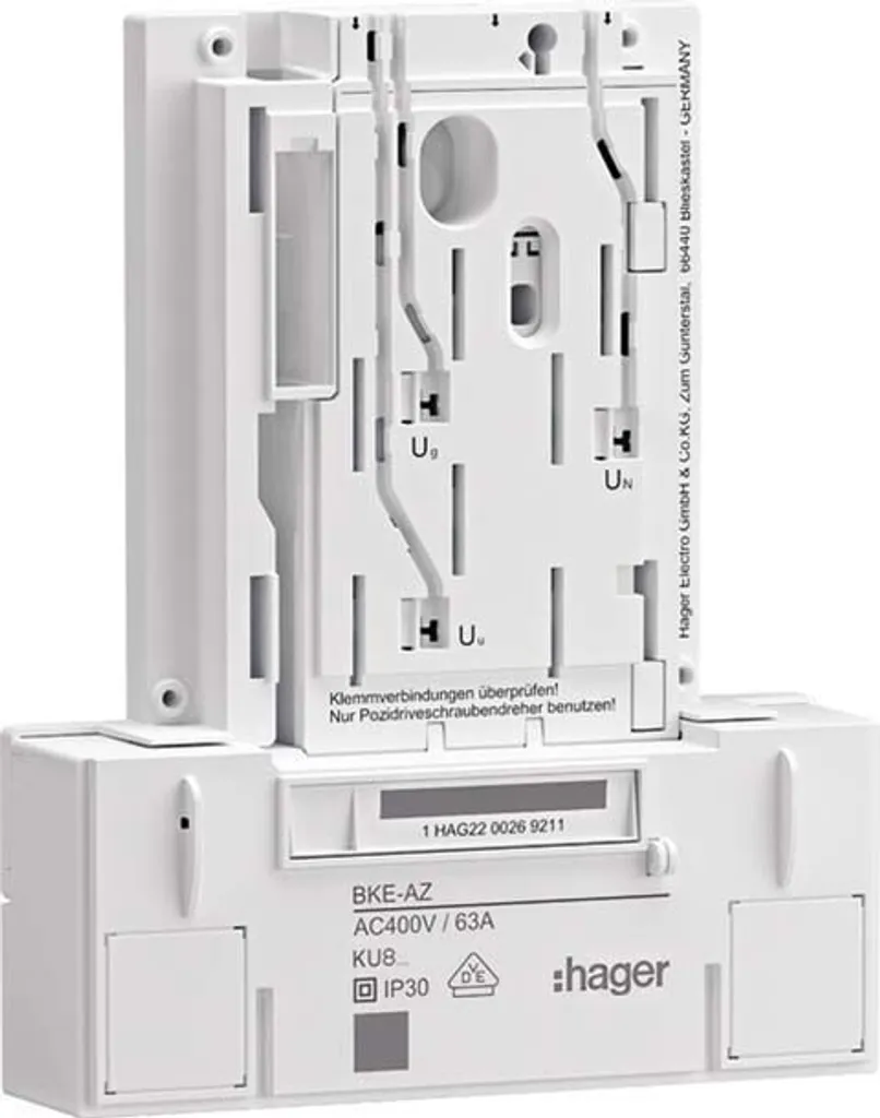 Embase de comptage triphasée Hager KU83LHE BKE-A version de base