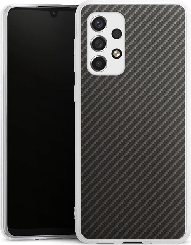 DeinDesign Handyhülle für Samsung Galaxy A33 5G Silikon Hülle Case Smartphone Schutzhülle Carbon Metallic Look Muster