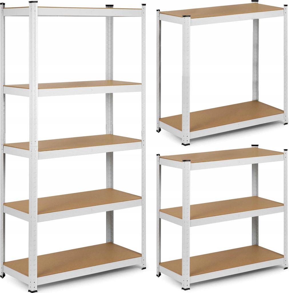 Lagerregal aus Metall 180 x 90 x 40 cm max 260 kg pro Boden