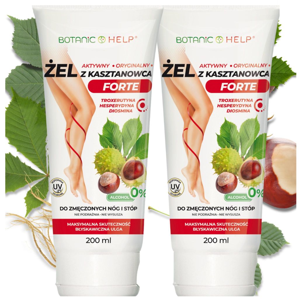 2 x Żel z kasztanowcem i arniką do nóg i stóp, Botanic Zdjęcie produktu 