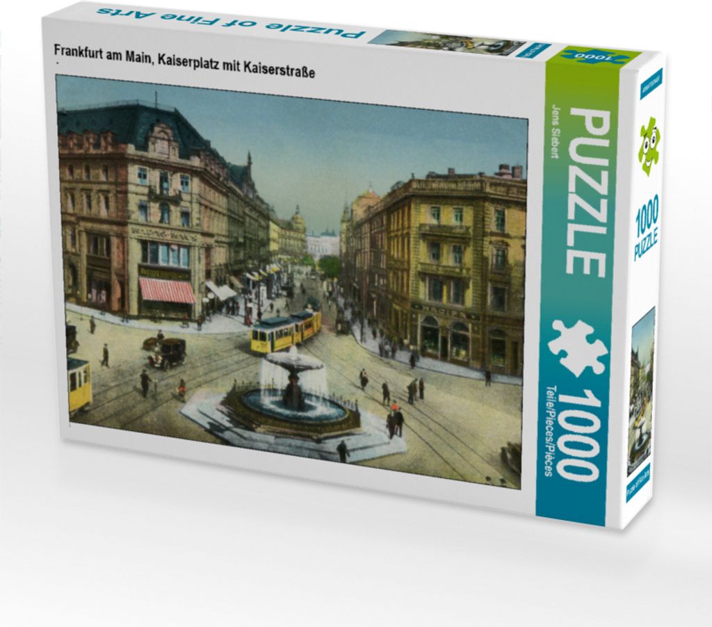 CALVENDO Puzzle Frankfurt am Main, Kaiserplatz mit Kaiserstraße 1000 Teile Puzzle quer | 1000 Teile Lege-Größe 64x48cm Foto-Puzzle für glückli...