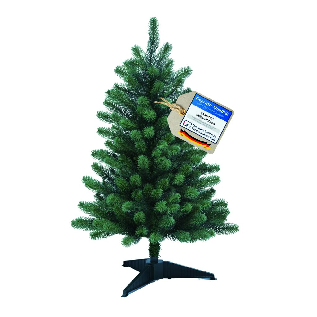 XENOTEC Weihnachtsbaum 85 cm aus PE Spritzguss mit ca. 156 Tipps ohne Beleuchtung