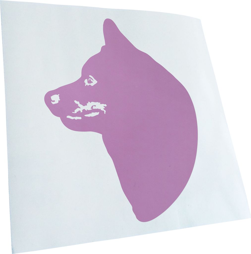 Kiwistar - Autoaufkleber - Schipperke Hund - Flieder - 50x38cm - Aufkleber für Auto, Laptop, Fahrrad, LKW, Motorrad mehrfarbig JDM Decal Racing