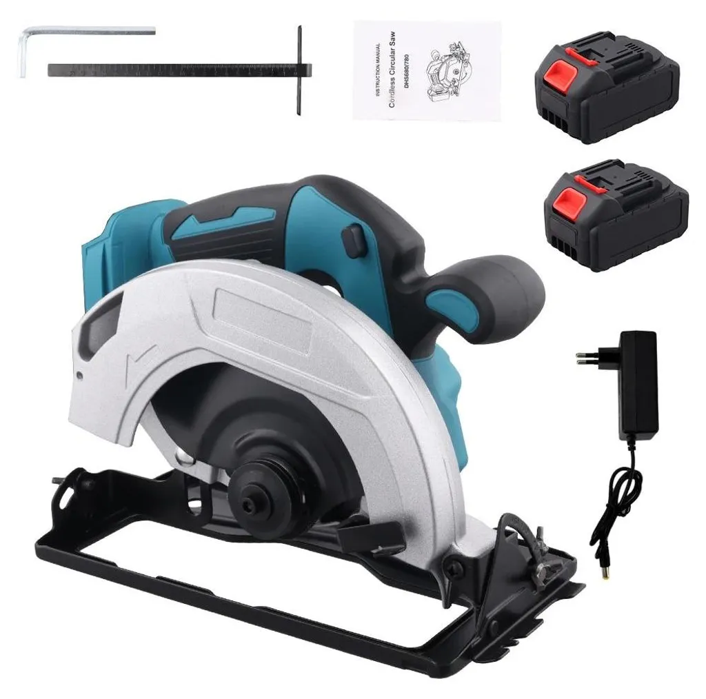 Scie circulaire sans fil 2 batteries pour couper sans câble 18 cm