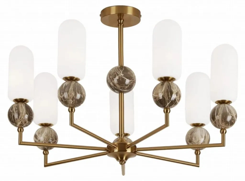 Lustre doré et blanc NOVA Maxlight 7xG9 lustre boules décoratives