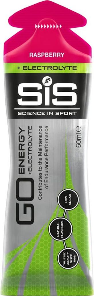 Sis Go Electrolyte Energy Gel Raspberry 60ml Grey Grey One