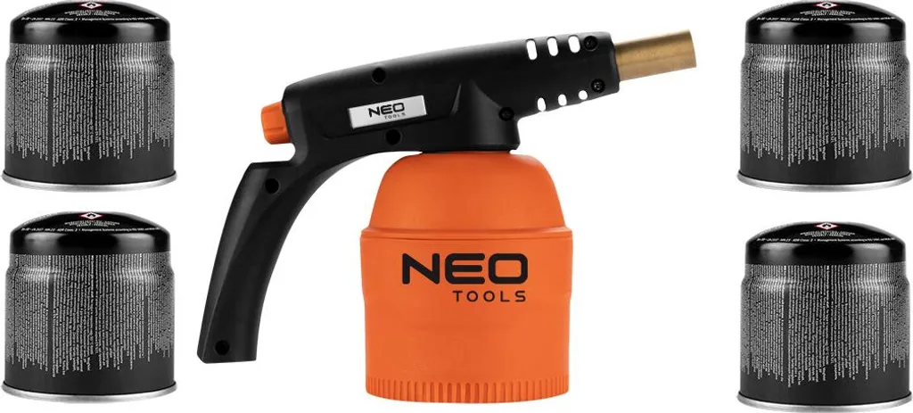 Kit Lampe à Souder Gaz pour Plomberie et Cuisine avec 4 Recharges