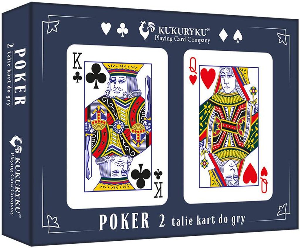 Pokerkarten – Set mit zwei Standard-Kartenspielen