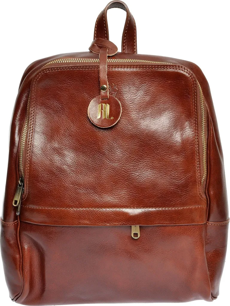 Anna Luchini Sac à Dos AW25 AL 3132 Marrone en Cuir Italien Chic