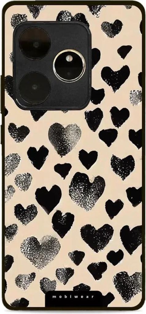 Handyhülle für Realme GT 6, Mobiwear Glossy Case, Beige Liebe