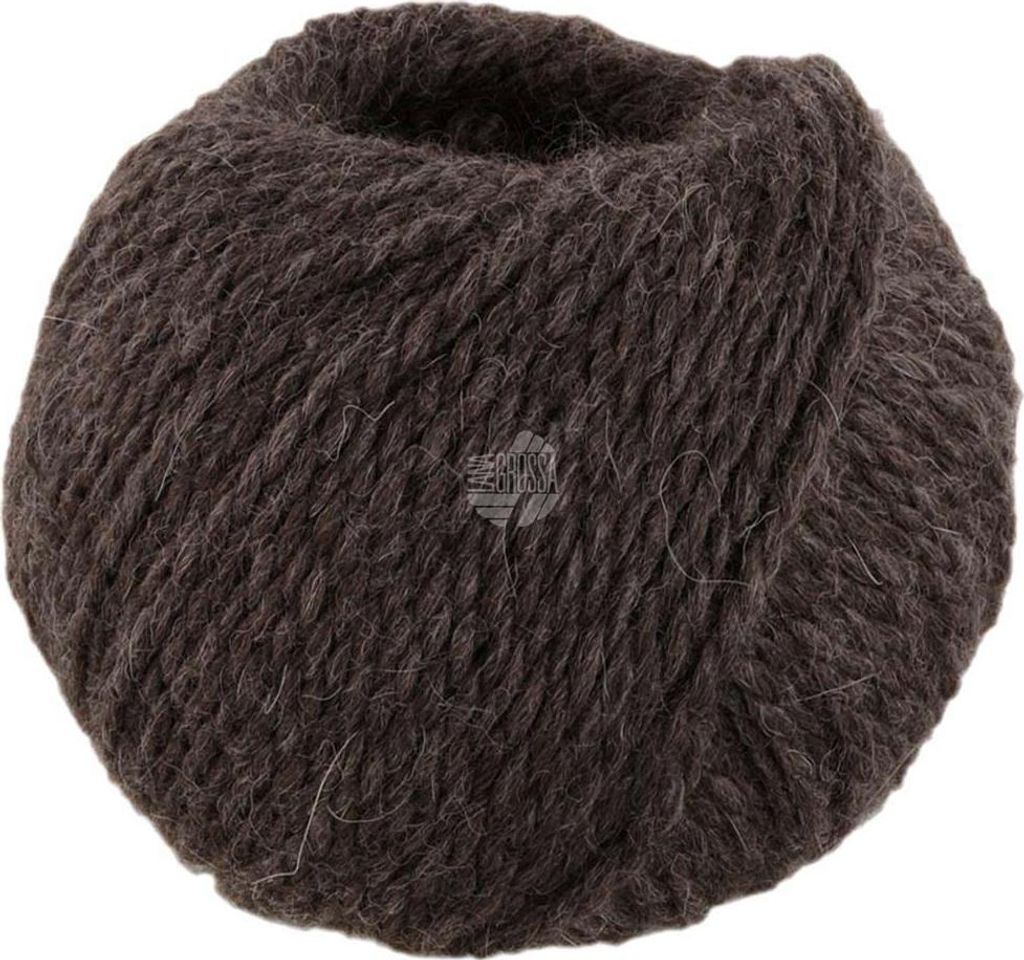 Lana Grossa - Natural Lama Chunky 0015 schwarzbraun Produktbild 