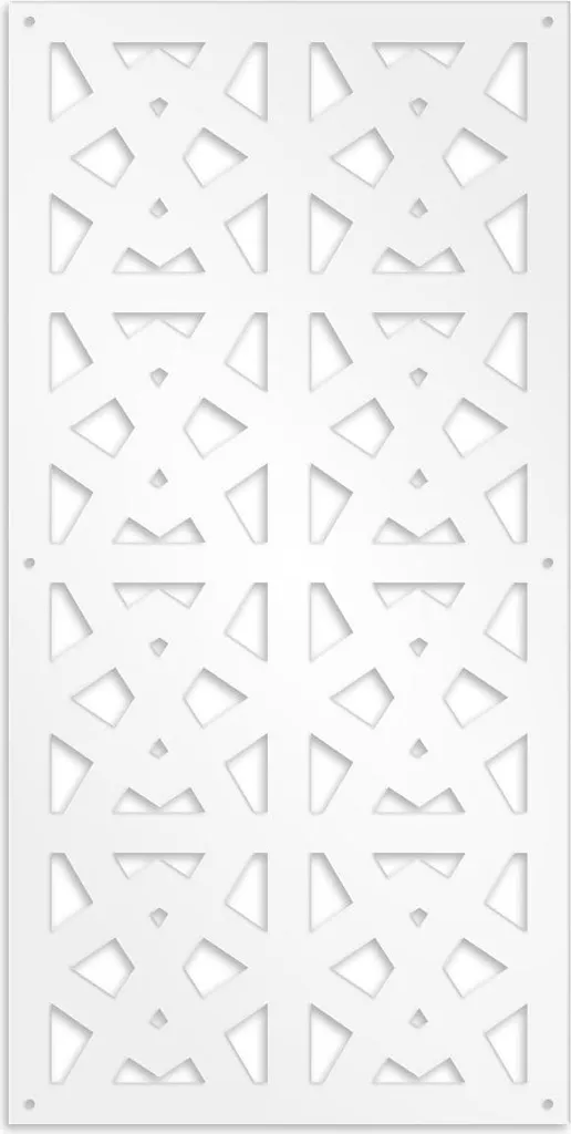 Pannello RAILING PVC Traforato 73x148 cm Bianco - Frangisole Design