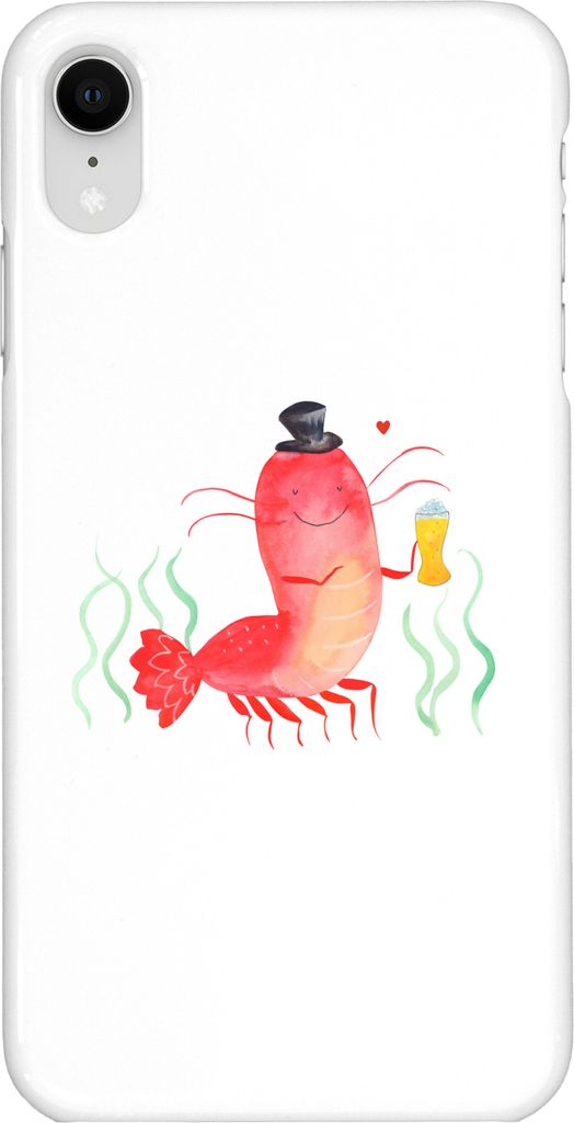 Mr. & Mrs. Panda Iphone XR Handyhülle Hummer Weizen - Weiß - Geschenk, Wirtschaft, Kochen, Bier, Garnelen, Handy Case, Premium Kunststoff, Kneipe...