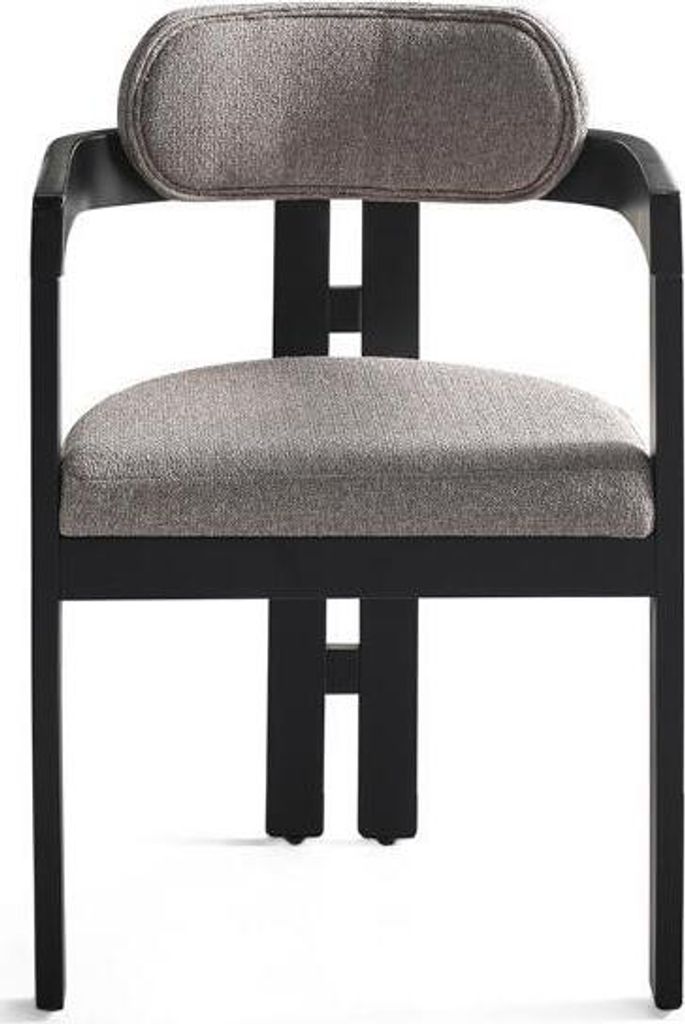 Esszimmerstuhl Stuhl Küchenstuhl Lehnstuhl Holz Stoff Modern Grau Neu