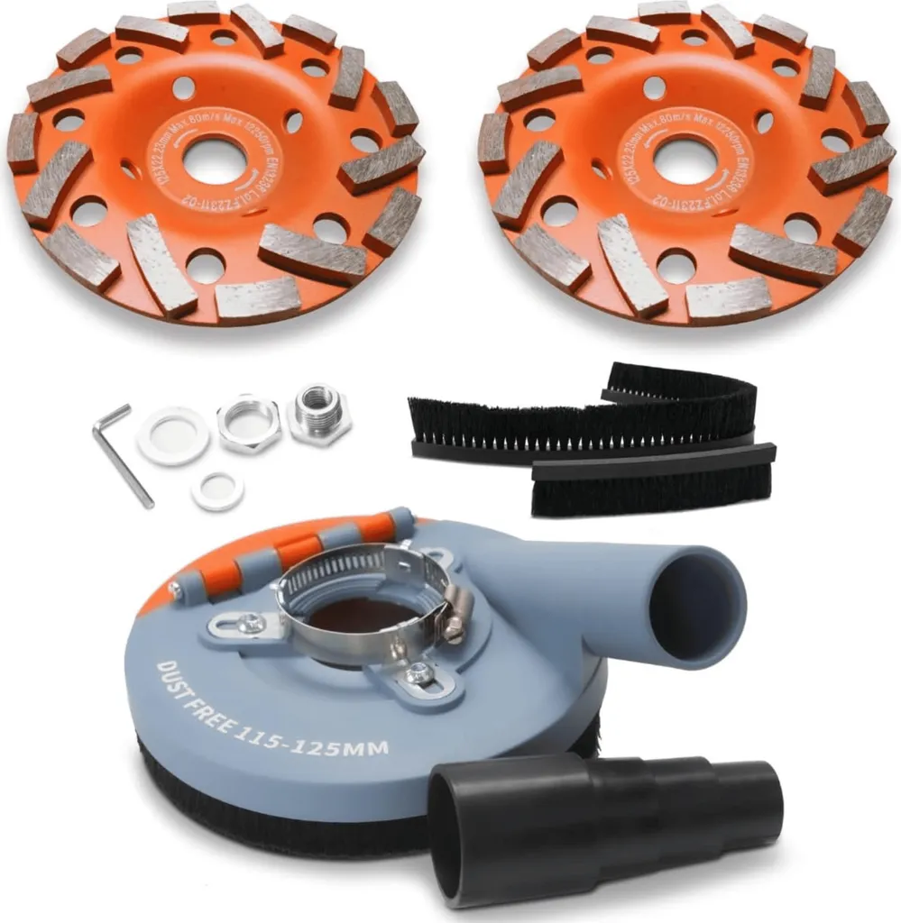 Carter d'aspiration de poussière pour meuleuse 125mm modèle AS0022