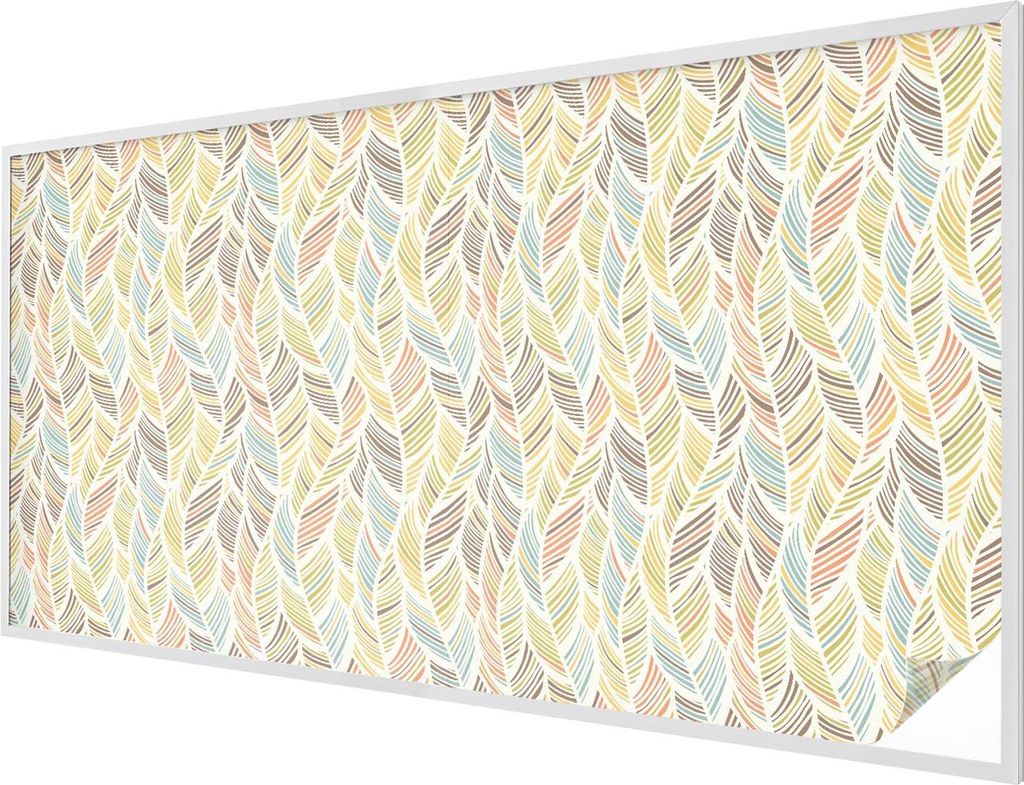 Buntglas Fensterfolie – 200x100 cm – Stained-Glass Design – blickdichte dekorative Sichtschutzfolie – selbstklebend, UV-Schutz – Regenbog...