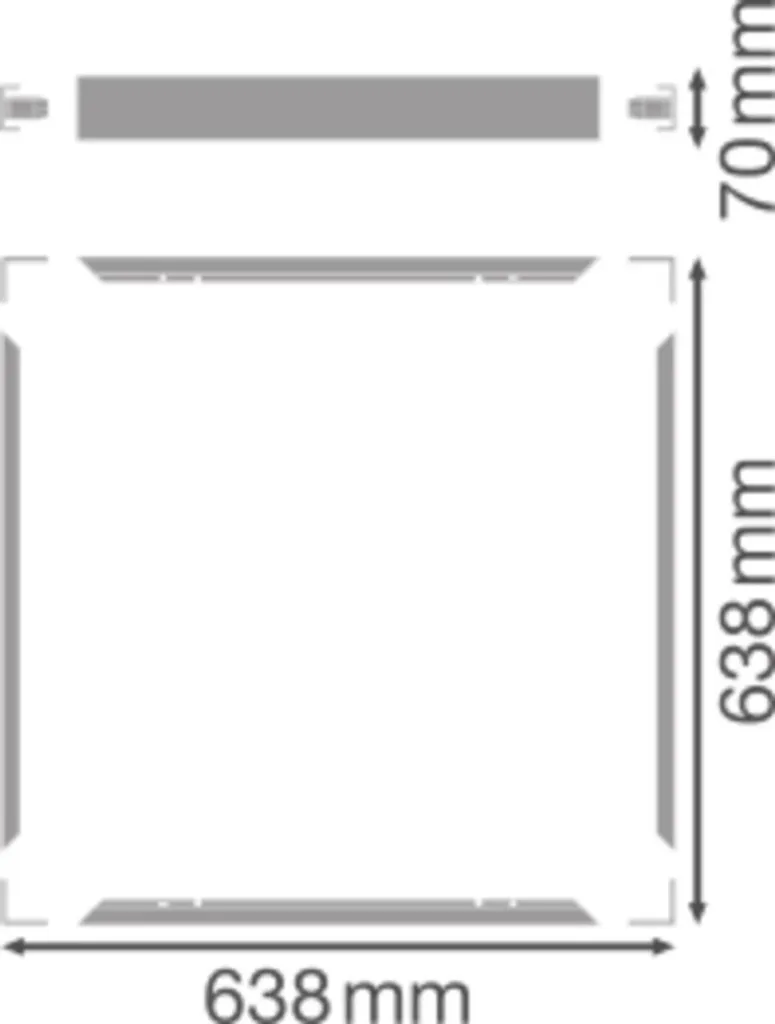 Support saillie M625 Ledvance : solution pour dalles LED sans encastrer