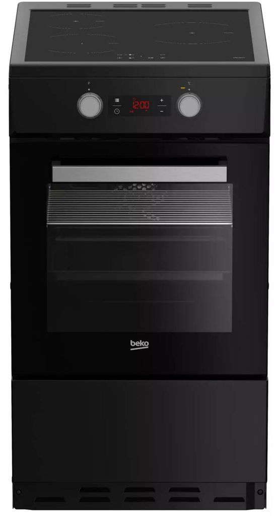 Beko FSE58301BC, Freistehender Herd, Schwarz, Berührung, Produktbild 