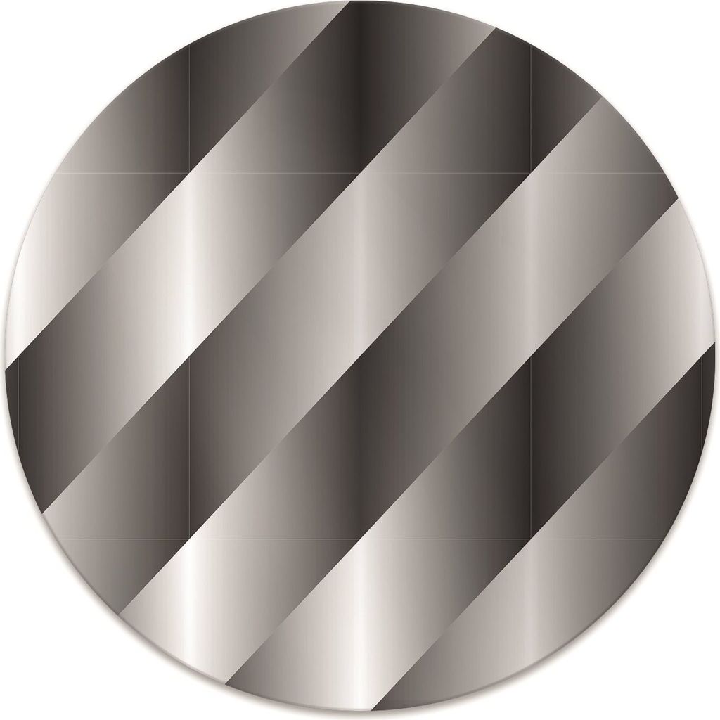 Rundmatte - Stuhlunterlage Bürostuhlunterlage - Rund Ø 100 cm - Bodenmatte - Fußmatte - Metallischer Korb