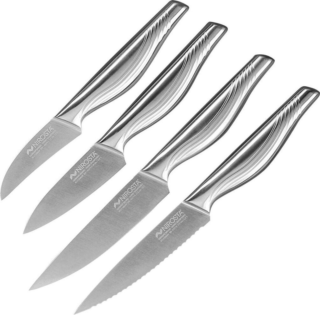 NIROSTA Swing-Messer-Set, Verschiedene Messer mit Funktionsteil aus Edelstahl
