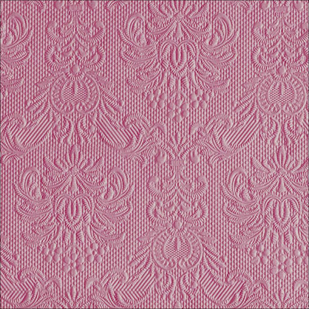 Servietten Papier 33x33cm Elegance geprägt 15 Stück Altrosa