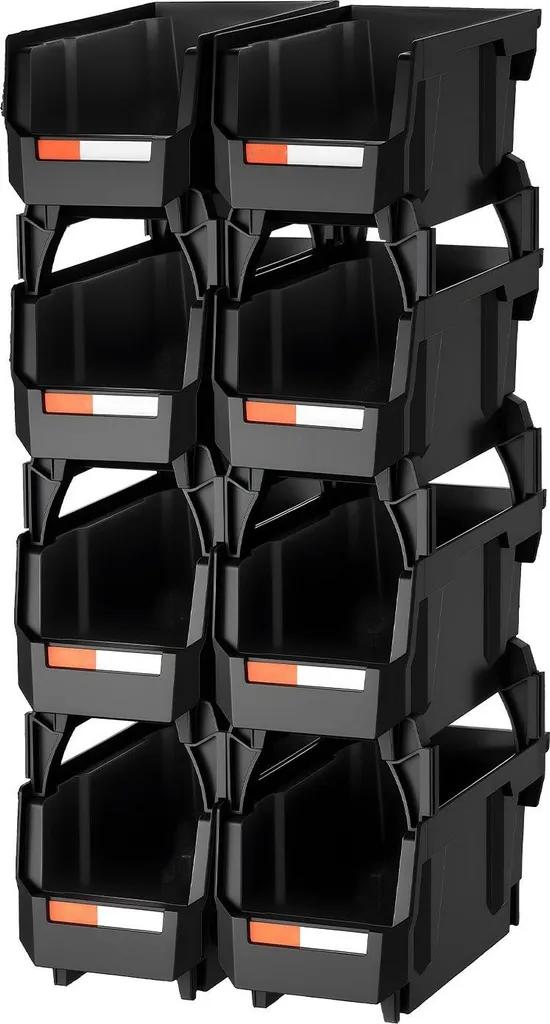 Boîtes de Rangement pour Libérer de l'Espace - Set de 8 Bacs Gerbables - 10