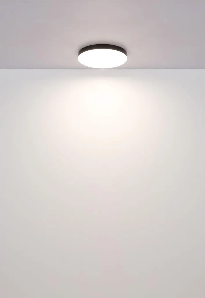 Globo Lighting Plafoniera Nera Opaca LED: Eleganza Moderna per Interni - 6