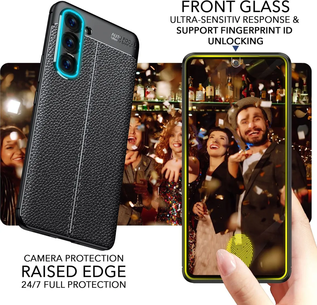 Cover Silicone Effetto Pelle S23 Plus + 2 Screen Protector | Slim Fit - 5