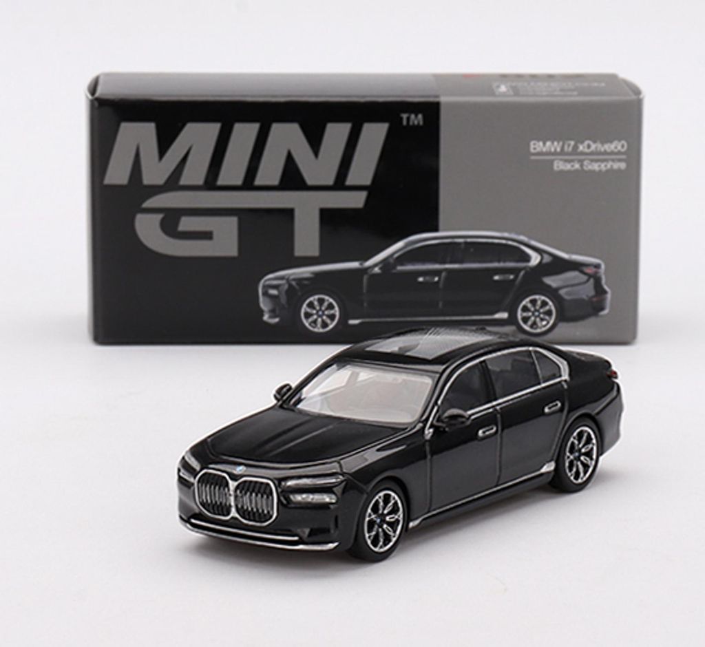 _BMW i7 xDrive60 Black Sapphire 2024 - Mini GT 1:64 Obrázok produktu 