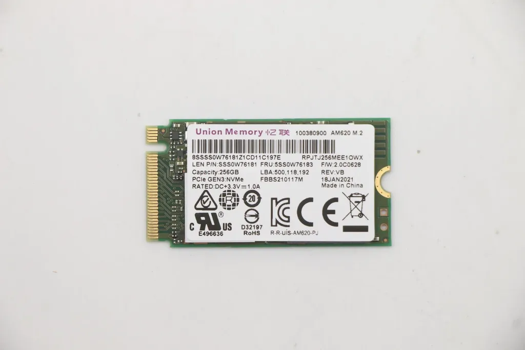 SSD M.2 256 Go Lenovo 5SS0W76183 - Idéal pour Booster votre Ordinateur