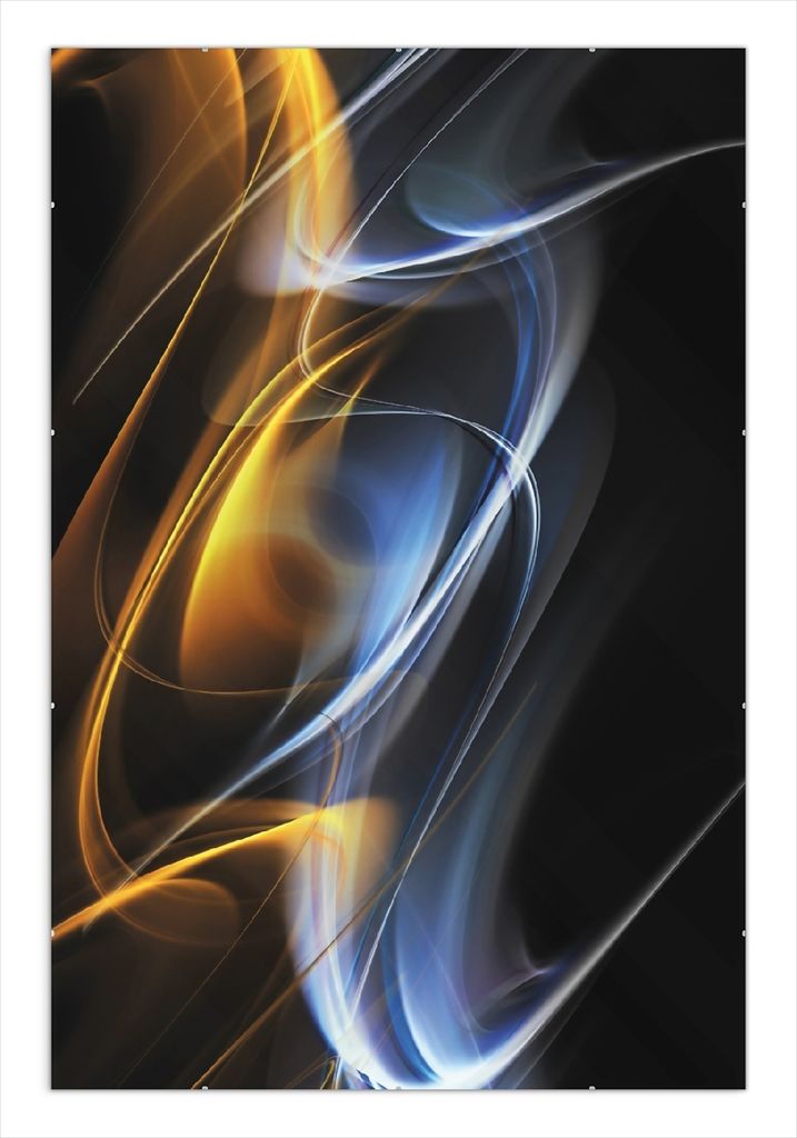 Wallario Wandbild Abstraktes Design, Größe: 61 x 91,5 cm, Poster mit rahmenlosen Bildhalter