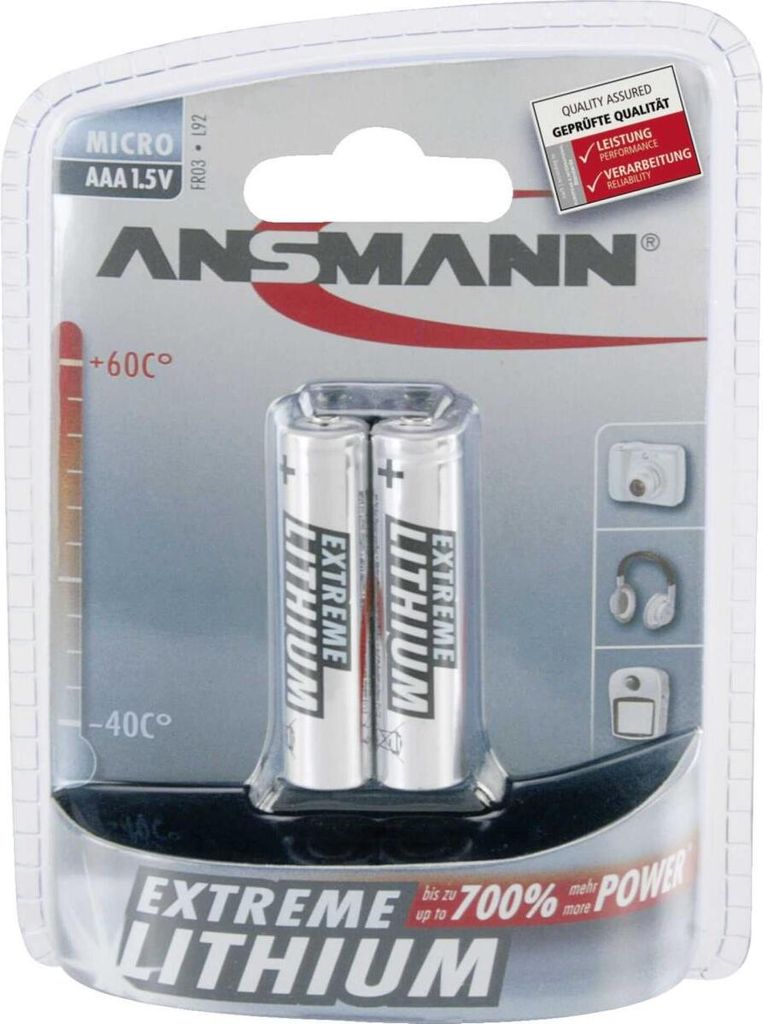 Ansmann Micro AAA/FR03, alkalická, 1,5 V, AAA/FR03 Obrázok produktu 