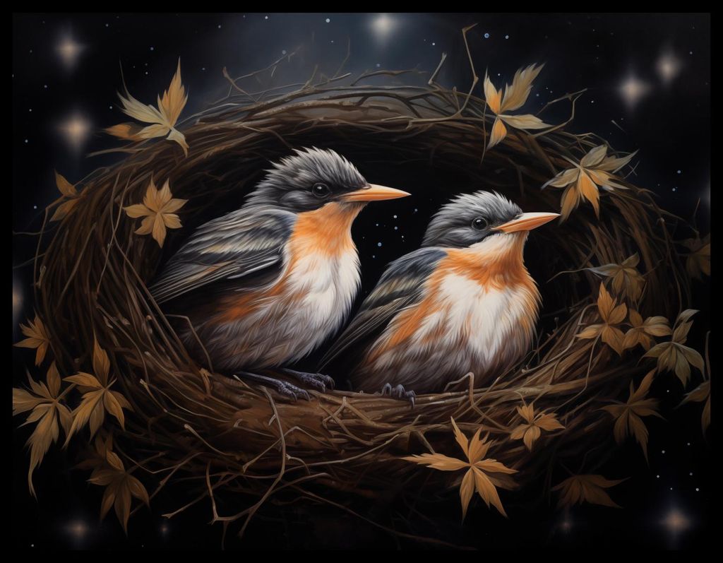 Plakat 65x50cm Sternenumarmung