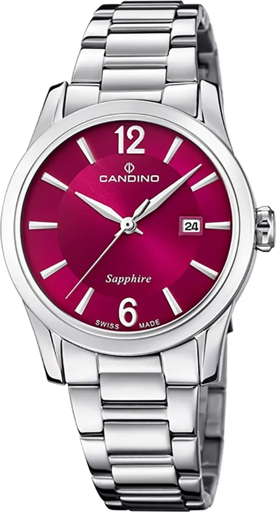 Montre femme argentée élégante pour soirée et bureau en acier luxe