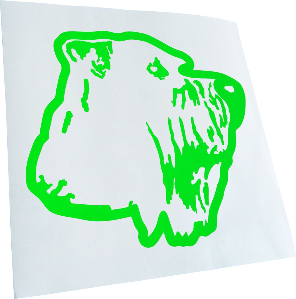 Kiwistar - Autoaufkleber - Soft Coated Wheaten Terrier - Neongrün - 24x22cm - Aufkleber für Auto, Laptop, Fahrrad, LKW, Motorrad Mehrfarbig JDM D...
