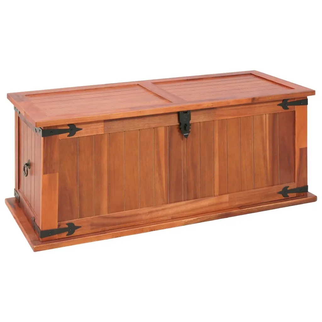 Coffre de rangement 3 pcs bois d'acacia - Structure robuste et durable - 9