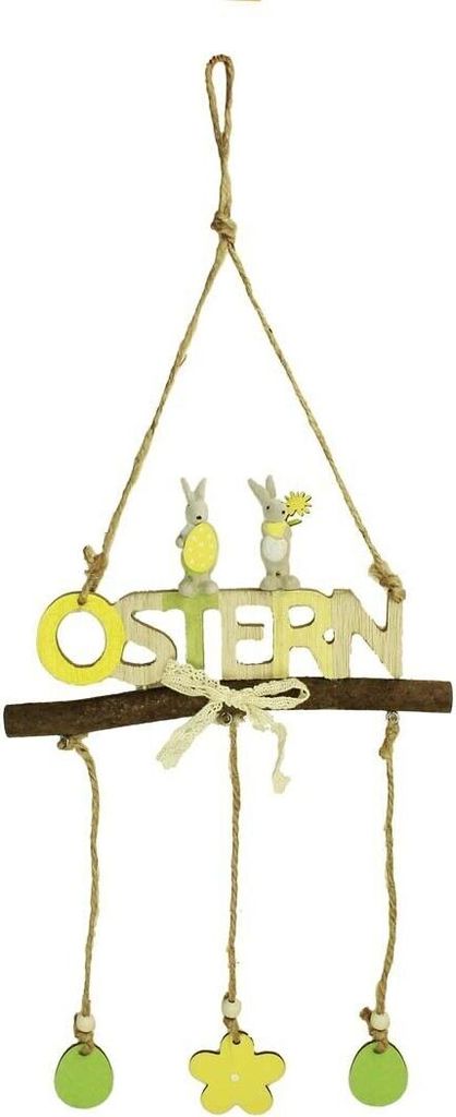 HAAC Holz Hänger Hase Hasen Hasenpaar Ostern 25 cm x 12 cm