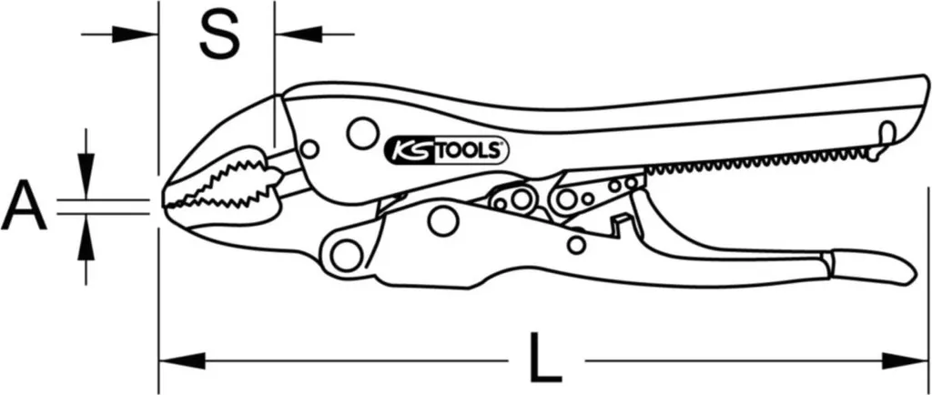 Pince de maintien KS Tools 1151197 pour soudure et mécanique auto - 10
