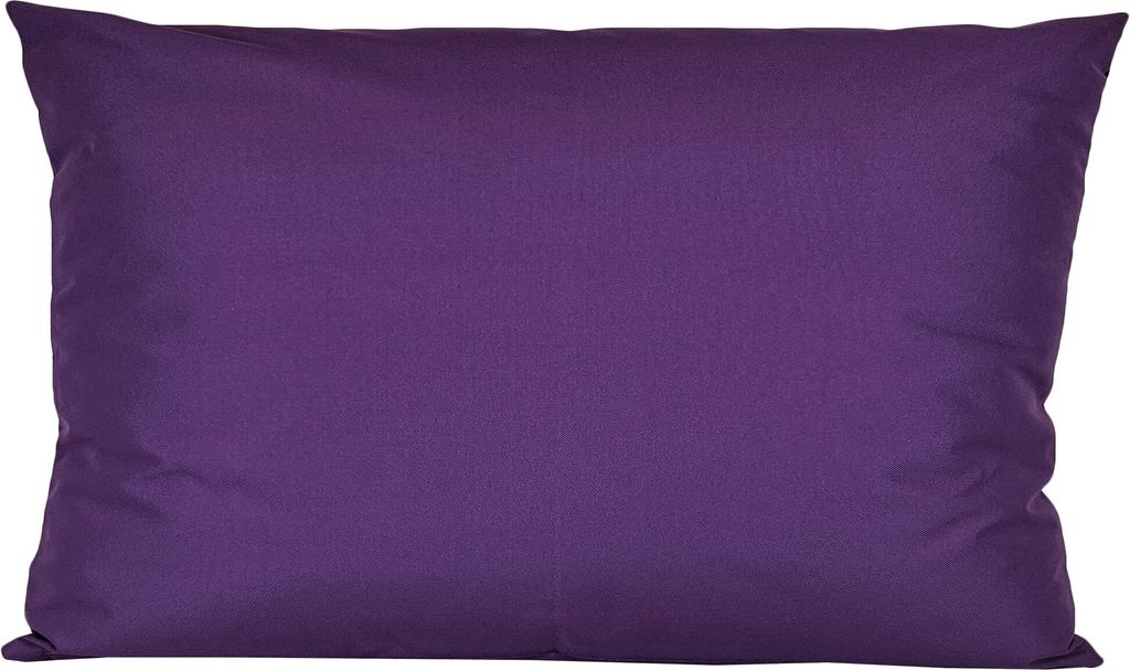 JACK 40x60cm Outdoor Lounge Kissen Dekokissen inkl. XXL-Füllung Wasserabweisend Sitzkissen Garten Stuhl Lotus Effekt, Farbe:Violett