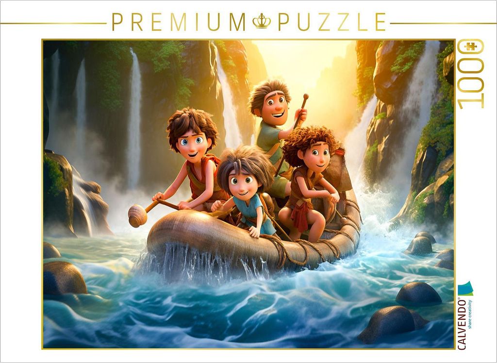 CALVENDO Puzzle Die Fahrt mit dem Boot | 1000 Teile Lege-Größe 64x48cm Foto-Puzzle für glückliche Stunden