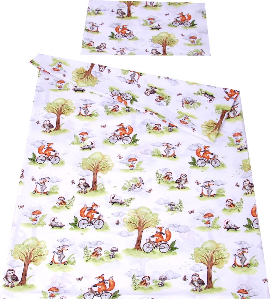 Babylux 2-teilige Kinderbettwäsche 90x120cm - Decke & Kissen Für Babybett