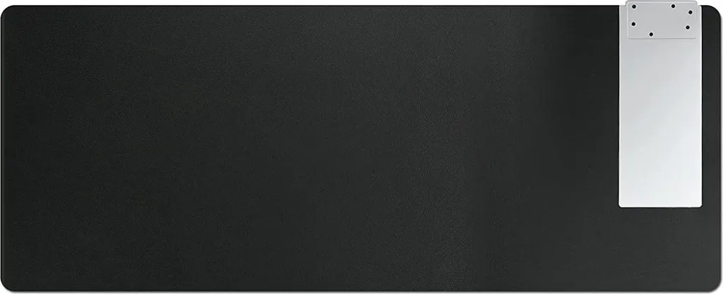 Sous-mains de bureau XXL noir en cuir synthétique - Tapis de souris 80cm