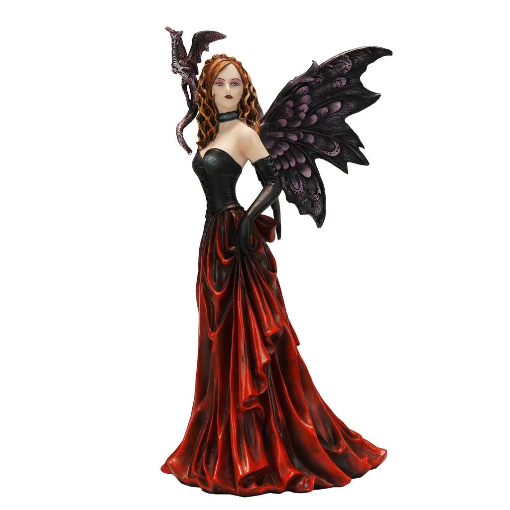 Figurine elfe et dragon gardien pour une décoration intérieure unique